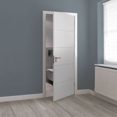 Adelphi White Primed Internal Fire Door FD30 - All Sizes - JB Kind