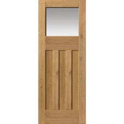 Rustic Oak 1930's Shaker Prefinished Obscure Glazed Internal Door - 1981mm x 762mm - JB Kind