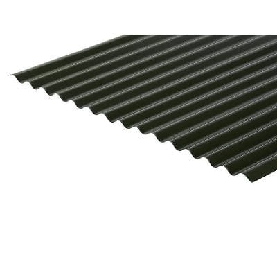 Cladco Corrugated 13/3 Profile Polyester Paint Coated 0.7mm Metal Roof Sheet Juniper Green - All Sizes - Cladco