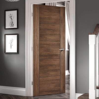 LPD Vancouver Walnut Laminated 5 Panel Interior Door - Buy Online