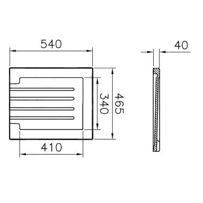 Reginox Grooved Ceramic Drainer - Reginox