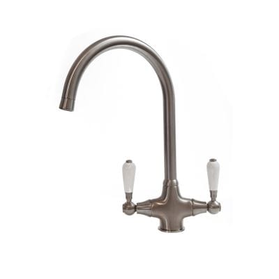 Reginox Elbe Monobloc Kitchen Mixer Tap Brushed Nickel - Reginox