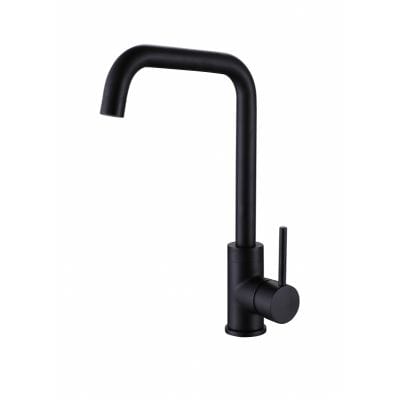 Reginox Nera Single Lever Kitchen Tap - Black - Reginox