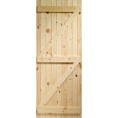 Ledged & Braced External Pine Gate or Shed Door - XL Joinery