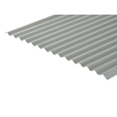 Cladco Corrugated 13/3 Profile Polyester Paint Coated 0.7mm Metal Roof Sheet Light Grey - All Sizes - Cladco