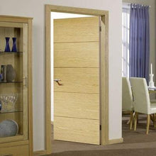 Load image into Gallery viewer, Oak Lille Flush Pre-Finished Internal Door - All Sizes - LPD Doors Doors
