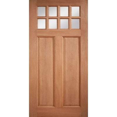 Chigwell Hardwood M&T 8 Double Glazed Clear Light Panels External Door - All Sizes - LPD Doors Doors