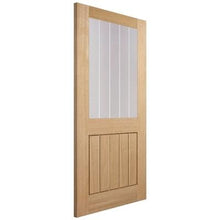 Load image into Gallery viewer, LPD Oak Mexicano Half Light Glazed with Silkscreen Un-Finished Internal Door - All Sizes - LPD Doors Doors
