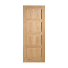 Load image into Gallery viewer, Oak Shaker 4 Panel Pre-Finished Internal Door - All Sizes - LPD Doors Doors
