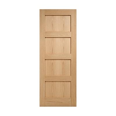 Oak Shaker 4 Panel Pre-Finished Internal Fire Door FD30 - All Sizes - LPD Doors Doors