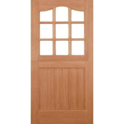 Stable Hardwood Dowelled 9 Unglazed Light Panels External Door - All Sizes - LPD Doors Doors