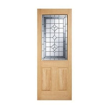 Load image into Gallery viewer, Winchester Oak Unfinished 1 Part Obscure Double Glazed Light Panel External Door - All Sizes - LPD Doors Doors

