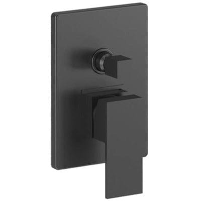 Linear Concealed 2-Way Matt Black Shower Valve - Aqua