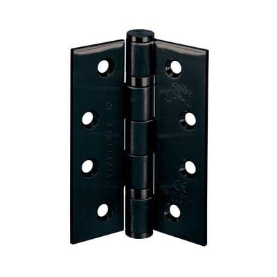 Matt Black Butt Hinge - 4" x 3" x 3mm (Pack of 3) - LPD Doors Doors