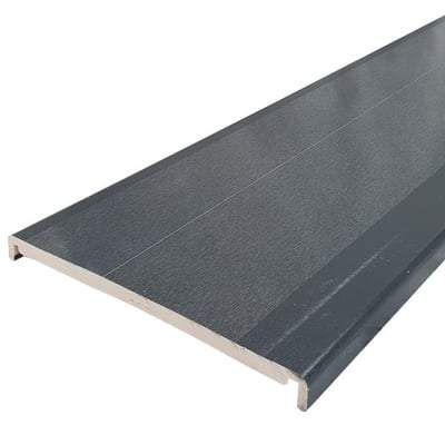Replacement Fascia Board Box End Anthracite Grey Woodgrain