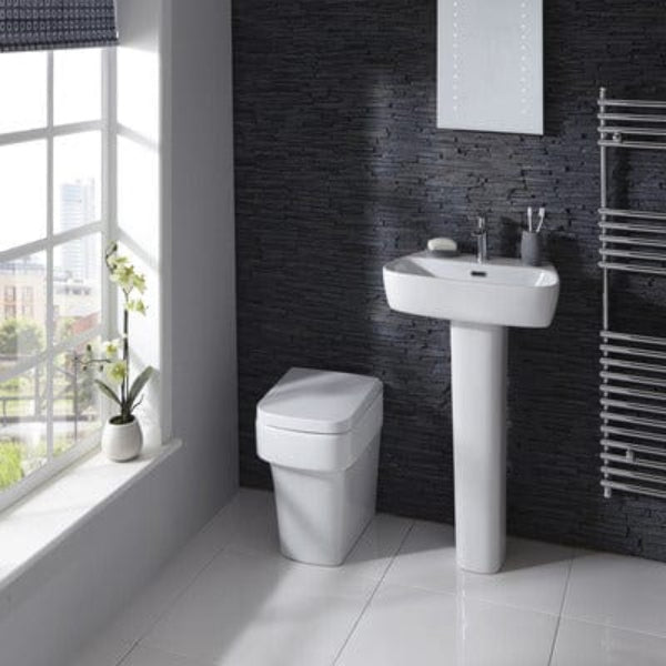 Medici Back to Wall Toilet with Soft Close Seat - Aqua