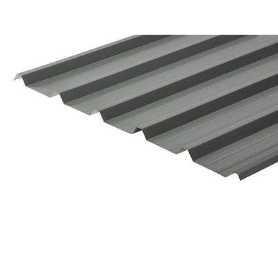 Cladco 32/1000 Box Profile PVC Plastisol Coated 0.7mm Metal Roof Sheet (Merlin Grey) - All Sizes - Cladco
