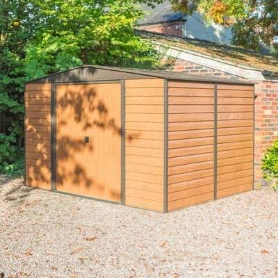 Woodvale Metal Apex Shed - All Sizes - Rowlinson Outdoor & Garden