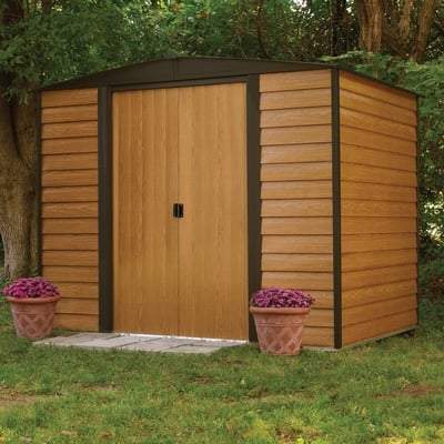 Woodvale Metal Apex Shed - All Sizes - Rowlinson Outdoor & Garden