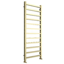 Load image into Gallery viewer, Mineral Square Bar Brushed Brass Towel Rail - All Sizes - Aqua
