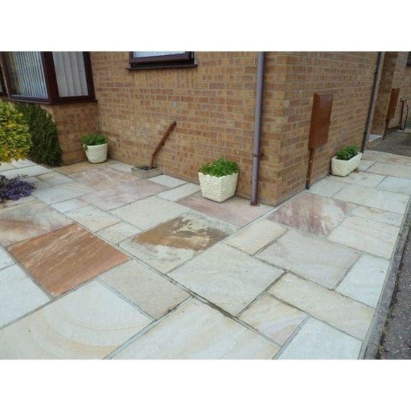 Traditional Mint Fossil Sandstone Paving Pack - Shop Online