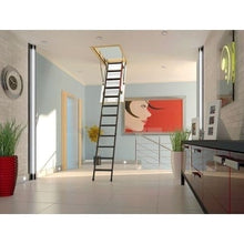 Load image into Gallery viewer, Fakro LMK Komfort Metal Loft Ladder (3 Section) - Buy Now - Build4less.co.uk
