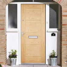 Load image into Gallery viewer, Modica Oak Unfinished 4 Panel External Door - All Sizes - LPD Doors Doors
