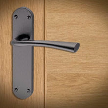 Load image into Gallery viewer, Neva MSB Lever / Latch Plate Fire Door Handle Pack - XL Joinery
