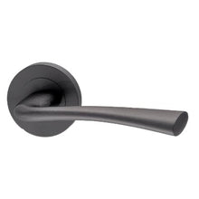 Load image into Gallery viewer, Neva MSB Lever / Round Rose T/R Bathroom Handle Pack - XL Joinery
