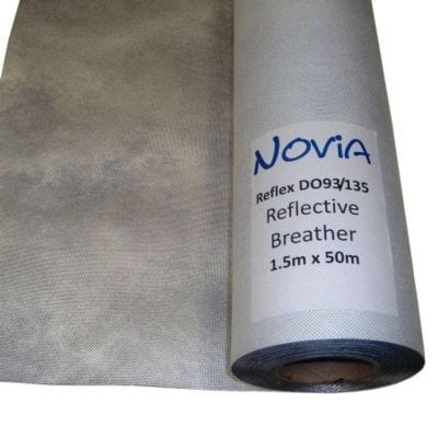 Novia VC8 Reflective Air and Vapour Check Laminate 1.5m x 50m (75m2) - Novia