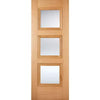 Oak Amsterdam 3 Light Panel Pre-Finished Internal Door - All Sizes