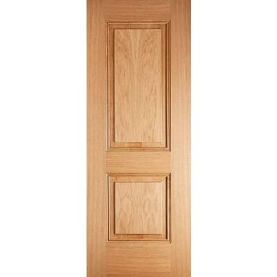 Oak Arnhem 2 Panel Pre-Finished Internal Door - All Sizes - LPD Doors