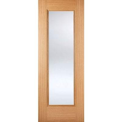 Oak Eindhoven Pre-Finished Glazed Internal Door - All Sizes - LPD Doors