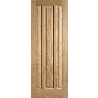 Oak Kilburn 3 Panel Un-Finished Internal Fire Door FD30 - All Sizes - LPD Doors Doors