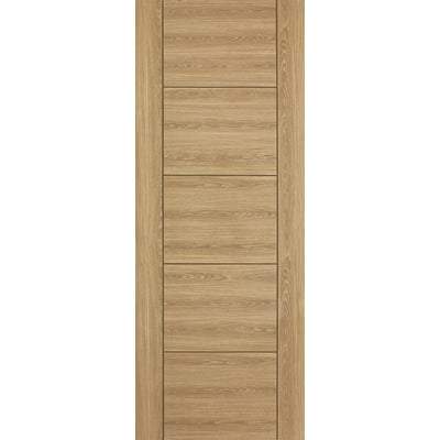 Vancouver Oak Laminated 5 Panel Interior Door - All Sizes - LPD Doors Doors
