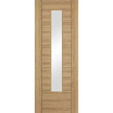 Load image into Gallery viewer, Vancouver Oak Laminated 1 Glazed Clear Light Panel Interior Door - All Sizes - LPD Doors Doors
