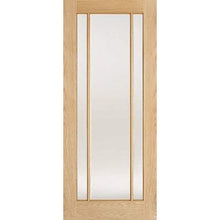 Load image into Gallery viewer, Oak Lincoln 3 Glazed Clear Light Panel Un-Finished Internal Door - All Sizes - LPD Doors Doors
