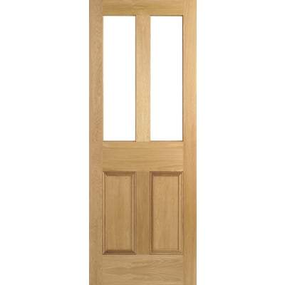 Oak Malton 2 Unglazed Light Panels Un-Finished Internal Door - All Sizes - LPD Doors Doors