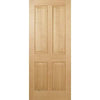 Oak Regency 4 Panel Pre-Finished Internal Door - All Sizes