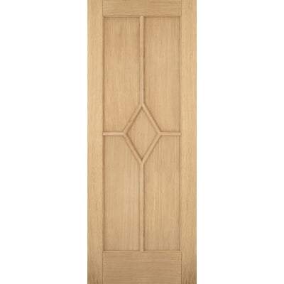 Oak Reims 5 Panel (Diamond) Pre-Finished Internal Fire Door FD30 - All Sizes - LPD Doors Doors