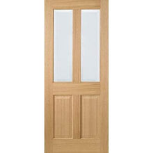 Load image into Gallery viewer, Oak Richmond 2 Glazed Clear Light Panels Pre-Finished Internal Door - All Sizes - LPD Doors Doors
