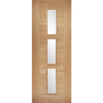 Oak Sofia 3 Light Panel Pre-Finished Internal Door - All Sizes - LPD Doors Doors