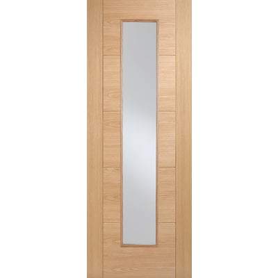 Oak Vancouver Long Light Pre-Finished Internal Fire Door FD30 - All Sizes - LPD Doors Doors