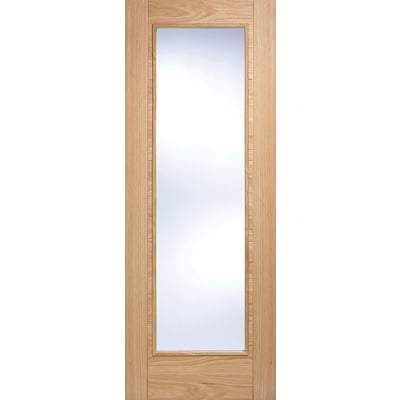 Oak Vancouver 1 Light Panel Pre-Finished Internal Door - All Sizes - LPD Doors Doors
