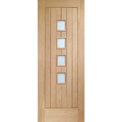 Suffolk Original 4 Light Unfinished Internal Door with Obscure Glass - XL Joinery