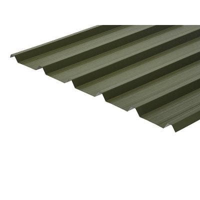 Cladco 32/1000 Box Profile PVC Plastisol Coated 0.7mm Metal Roof Sheet (Olive Green) - All Sizes - Cladco