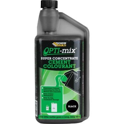 Everbuild Opti-Mix Cement Colourant x 1 Litre - Black - Everbuild