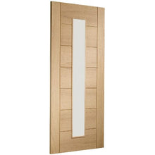 Load image into Gallery viewer, Palermo Original 1 Light Unfinished Oak Internal Door with Clear Glass - XL Joinery
