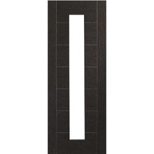 Load image into Gallery viewer, Palermo Pre-Finished Internal Dark Grey Door with Clear Glass 1981 x 686 x 35mm - XL Joinery
