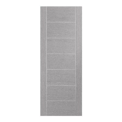 Palermo Pre-Finished Light Grey Fire Door - XL Joinery
